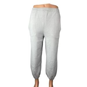 Yonetomi Men's Gray Cashmere Pull On Tapered Lounge Jogger Sweat Pants Size L